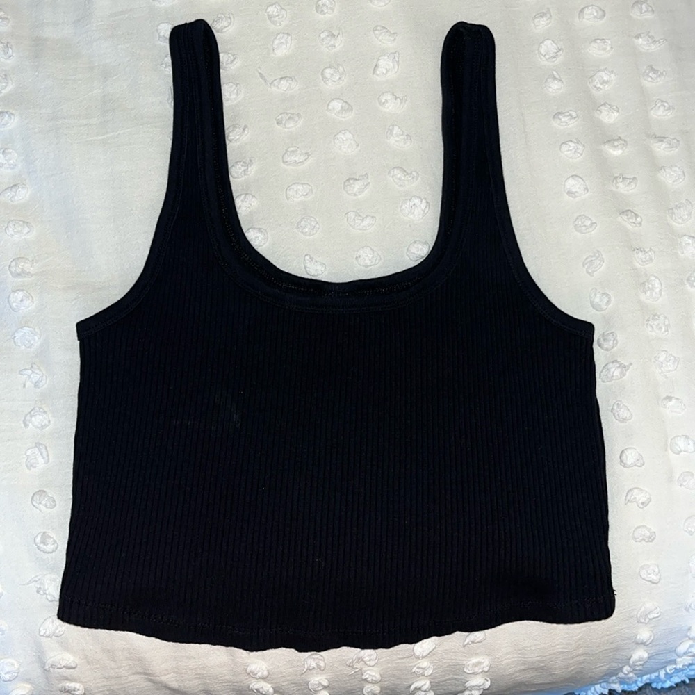 Old Navy Cropped Ribbed Tank Top | Size Large